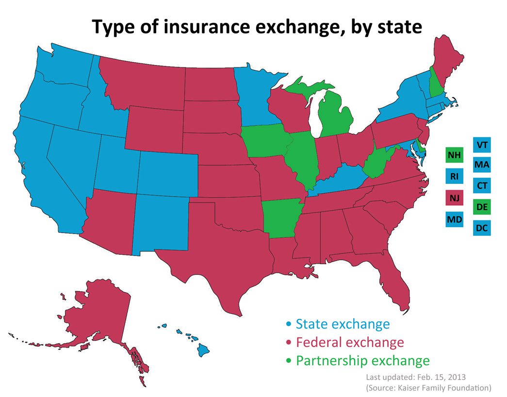 Map of State Exchanges Final Millennium Medical Solutions Inc.